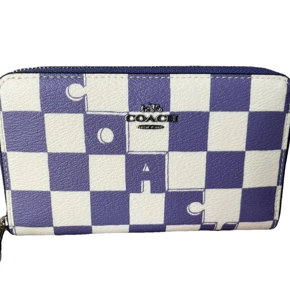 Coach Handbags - Medium Id Zip Wallet With Checkerboard Print